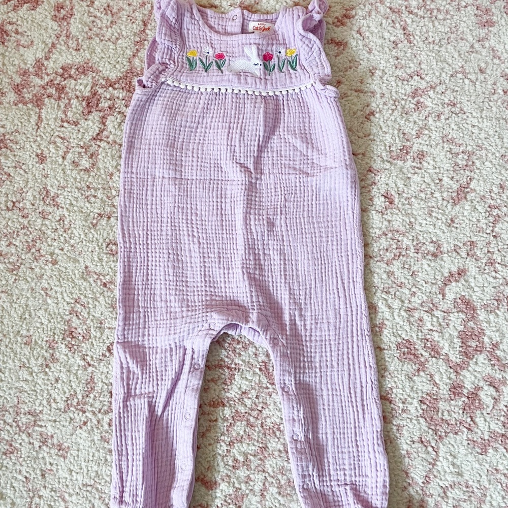 Cat and Jack Baby Girl Spring Romper